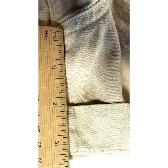 BLANKNYC Exposed Button Twill‎ Self Belted Cargo Shorts Camel Size 28 NWT - Picture 14 of 16